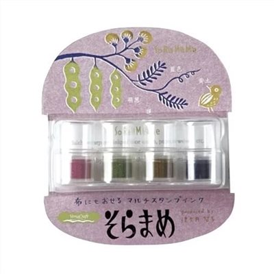 *需預訂【TSUKINEKO日本月貓】豆子布用4色印台 高地色 (VKB-408)