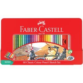 FABER-CASTELL輝柏 紅色系 油性彩色鉛筆-60色(115893)