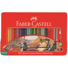 FABER-CASTELL輝柏 紅色系 油性彩色鉛筆-48色(115849)