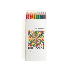 有購好/團購/批發/零售 日本製 KOKUYO 混色 雙色油性色鉛筆 DUAL COLOR 10色/20色
