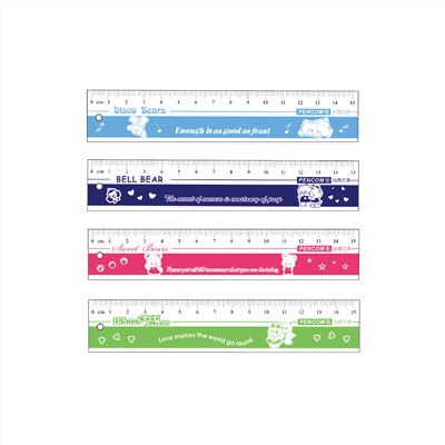 Pencom尚禹 15公分 粉彩尺 (RL-080C)