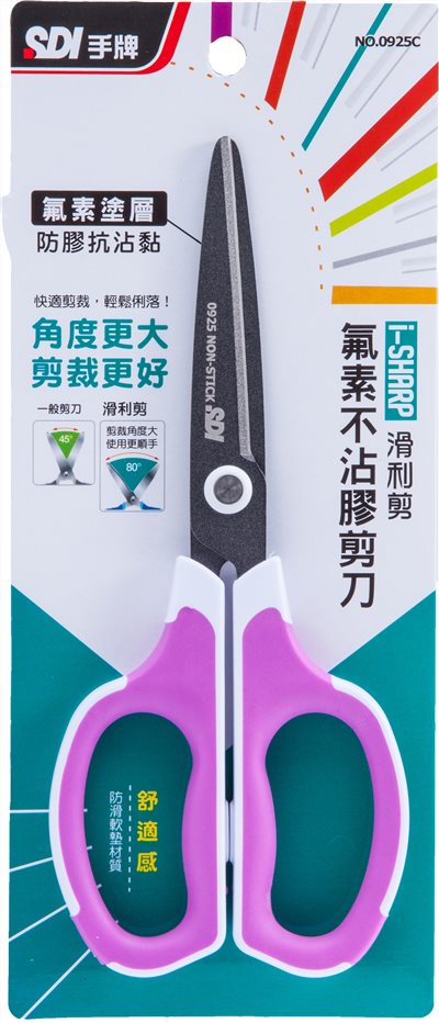 手牌SDI  7"滑利剪*氟素不沾剪刀，175mm(0925C)