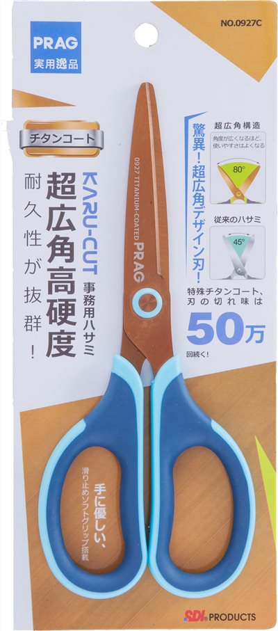 手牌SDI  7"PRAG超廣角鈦金屬事務剪刀，175mm(0927C)