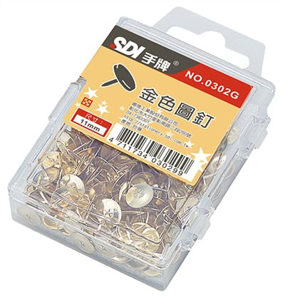 SDI手牌  25元系列 金色圖釘 (0302G)