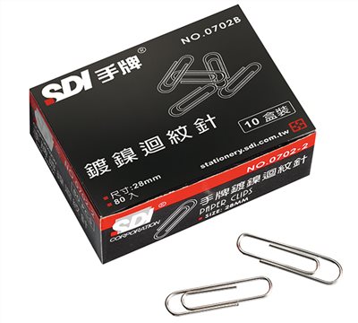 SDI手牌  圓型迴紋針-紙盒 (0702B)