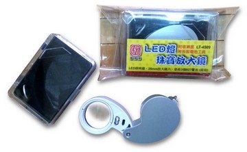 旻新雷鳥 LED燈 珠寶放大鏡10倍(LT-4509)