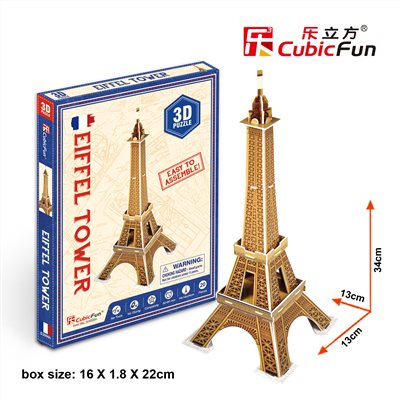 [樂立方3D立體拼圖]迷你建築系列-迷你艾菲爾鐵塔(S3006)