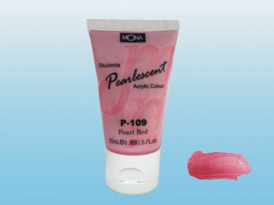 MONA蒙納 P-109 珠光 壓克力顏料(珍珠紅)