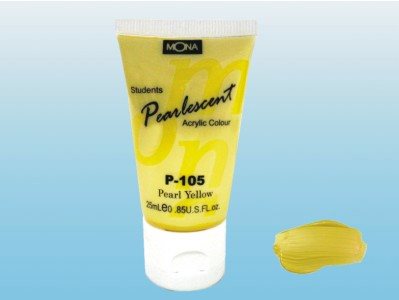 MONA蒙納 P-105 珠光 壓克力顏料(珍珠黃)