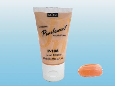 MONA蒙納 P-108 珠光 壓克力顏料(珍珠橙)