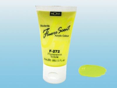 MONA蒙納 F-272 螢光 壓克力顏料(螢光黃)