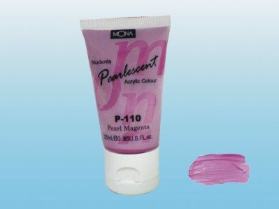MONA蒙納 P-110 珠光壓克力顏料(珍珠桃紅)