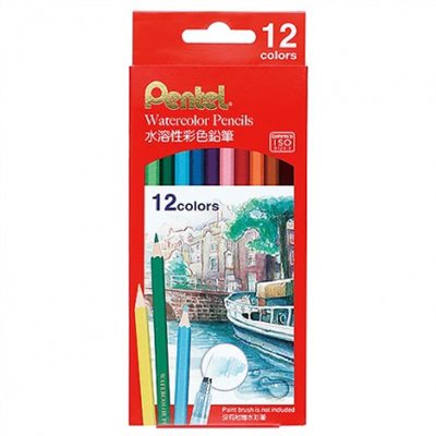 飛龍Pentel 水溶性色鉛筆12色(CB9-12TW)