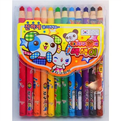 德德小品 12色紙捲蠟筆