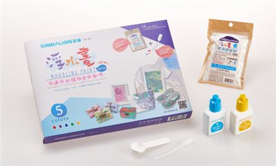 SIMBALION雄獅   浮水畫顏料組-5色(MP-50 )