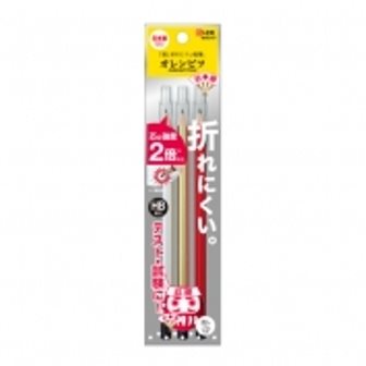 日本KUTSUWA H B鉛筆附蓋3入(PA002)