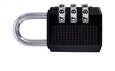 22-315 三碼銀鉤號碼鎖-31mm