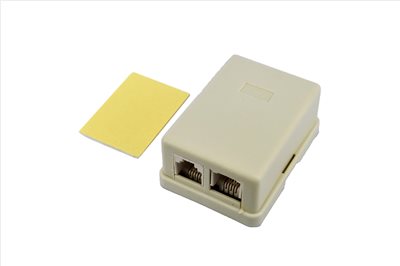 97-004 2孔電話接線盒 4C雙孔