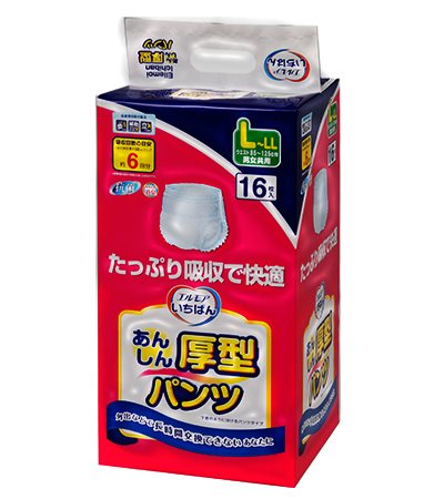 日本一番-復健褲 LL 號 (33"~49") (16片x4包)