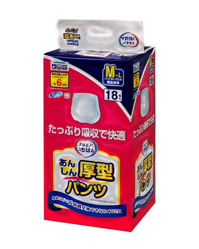 日本一番-復健褲 ML 號 (23"~37") (18片x4包)