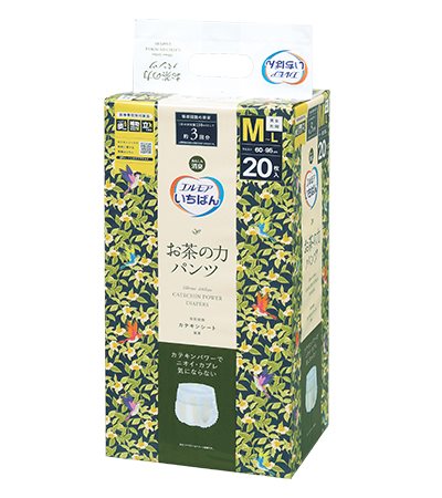 日本一番-茶之力 ML 號  (23"~37") (20片x4包) 