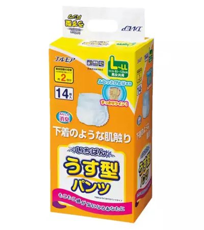 日本一番-活力褲 LL 號 (33"~49") (14片x4包)