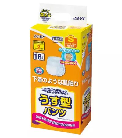 日本一番-活力褲 S 號 (21"~29") (18片x4包）