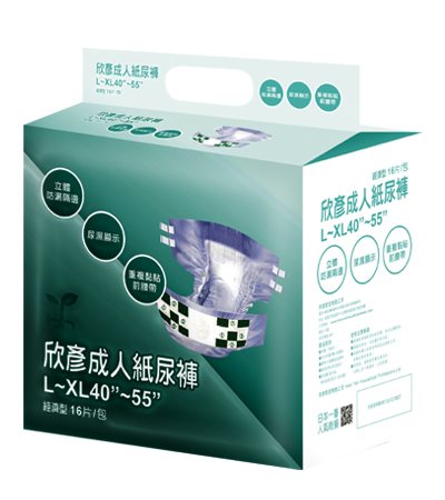 欣彥 超值成人紙尿褲 L號 (40"~55") /黏貼型 (16片x6包）