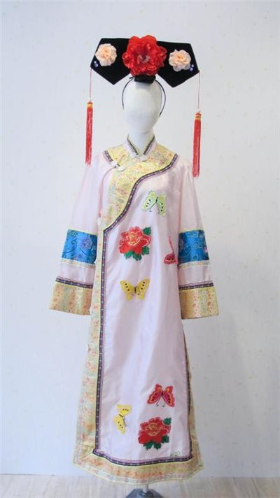 格格服/粉色緞面