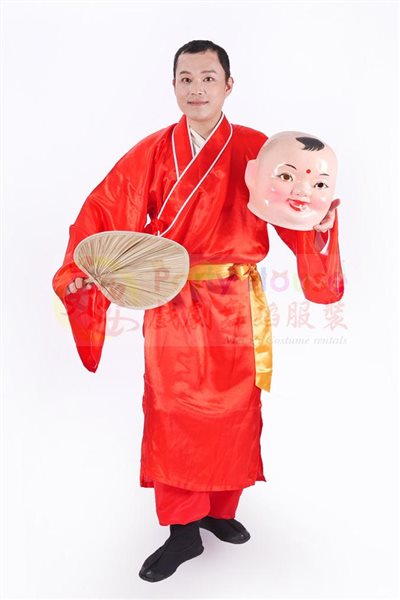 大頭娃娃男生/紅色