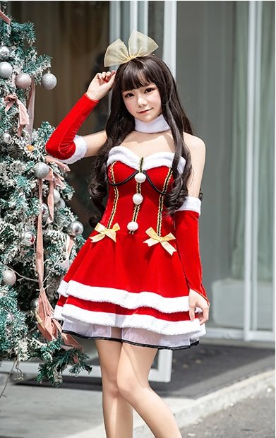 聖誕小姐/馬甲連身裙