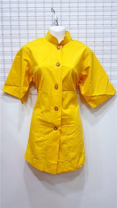 露背工作服/黃