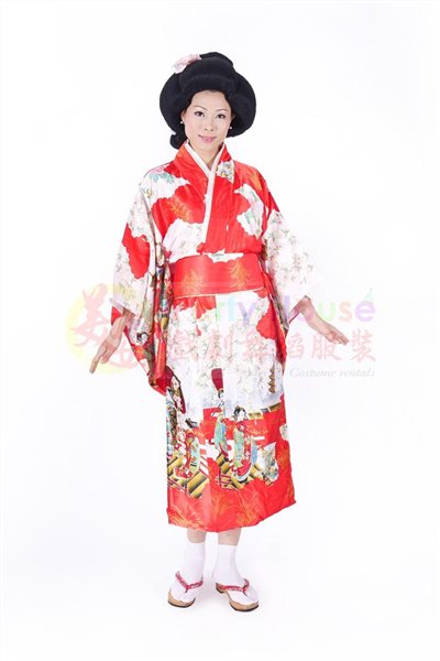 浴衣/紅色美人圖