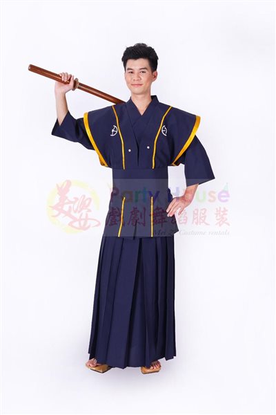 日本服/深藍金紋