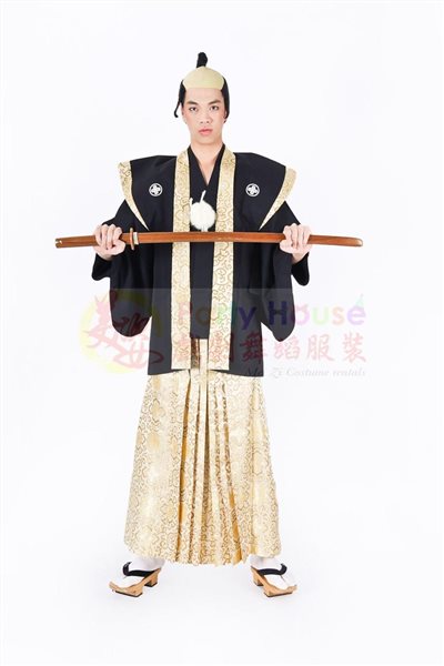 日本服/黑底金邊
