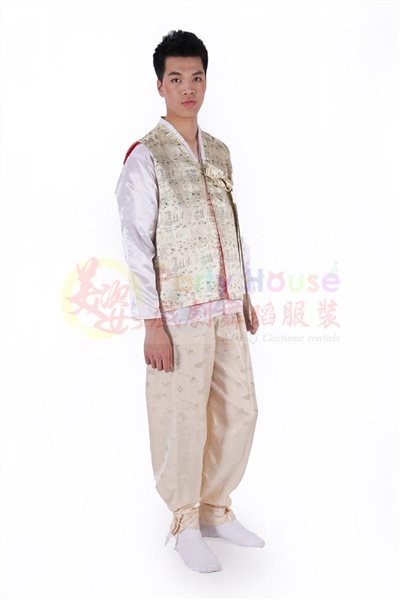 男韓服/內白金衣