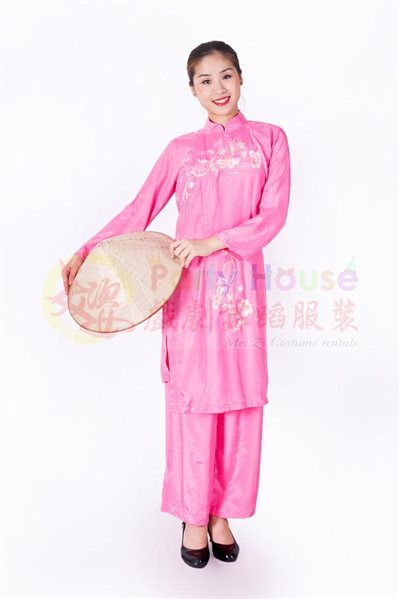 越南服/桃粉色