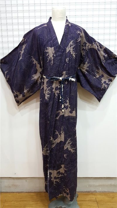 浴衣/深紫海浪