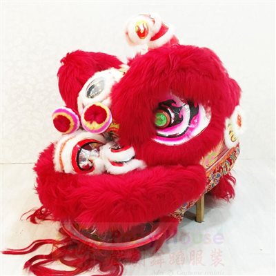 廣東獅頭-紅白(大型商品) 