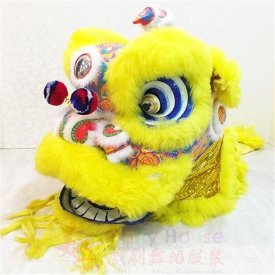 廣東獅頭-黃藍(大型商品)