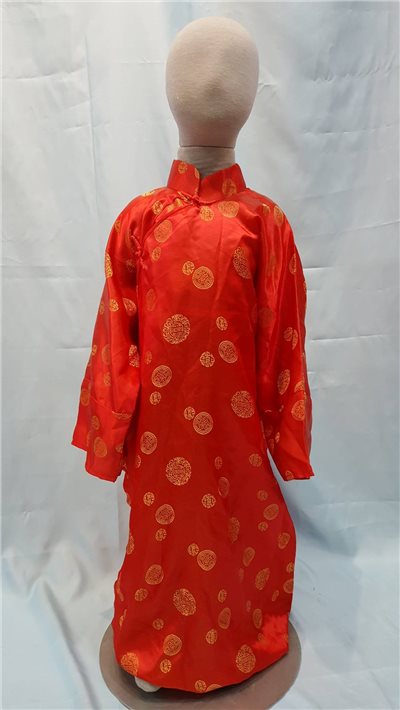 紅金色圖印長袍