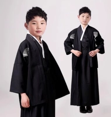 兒童武士服/黑色