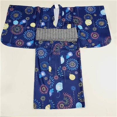 兒童浴衣/藍色氣球