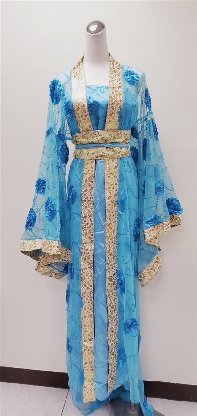 貴妃裝/藍色花朵