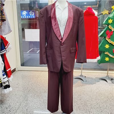 酒紅西裝 
