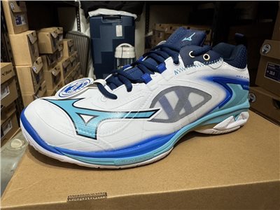 (羽球世家) 寬楦 3E 鞋 MIZUNO 美津濃 WAVE CLAW NEO 3 白藍 羽球鞋 71GA247