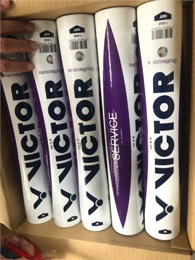 【羽球】勝利 Victor 鴨毛球 SERVICE 紫標 B-15 練習級CP值超高的練習球