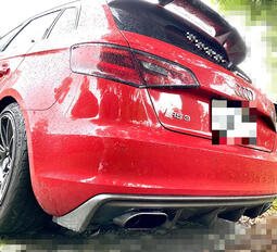 Audi 奧迪 AS3 碳纖維後下巴