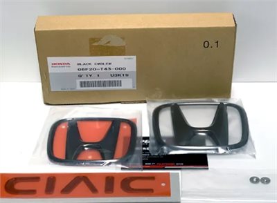 HONDA 日規原廠黑色標誌組 HONDA CIVIC FL 喜美11代 適用