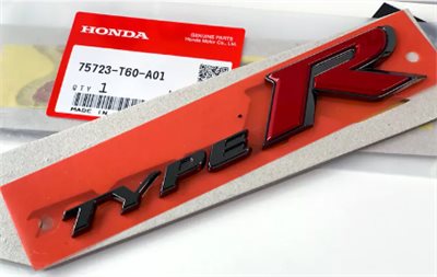 HONDA CIVIC 11代 TYPE-R 後車箱 廠徽 LOGO 後馬克 正品